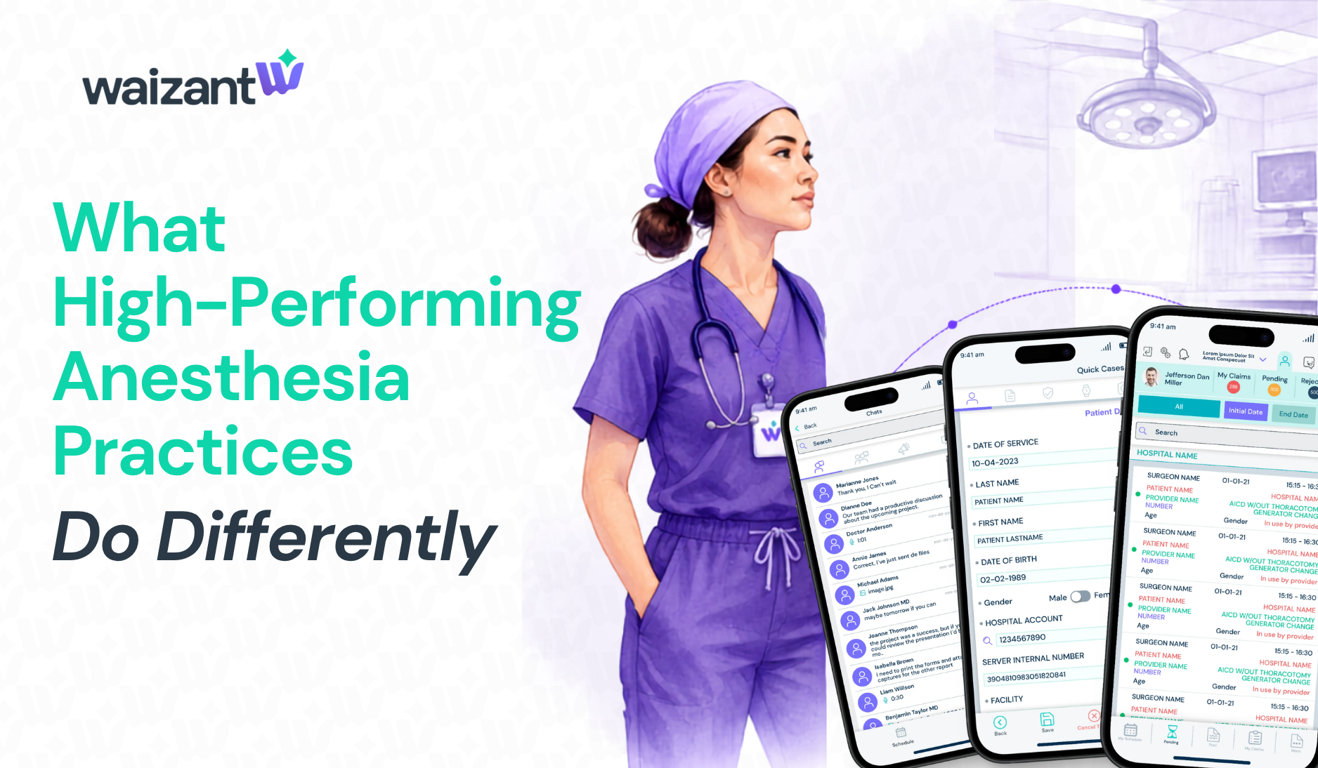 What High-Performing Anesthesia Practices Do Differently